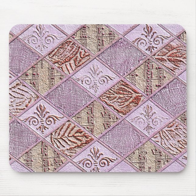 Diamond Designs In Pinks Mouse Pad (Front)