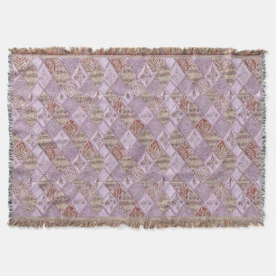 Diamond Designs In Pinks Throw Blanket