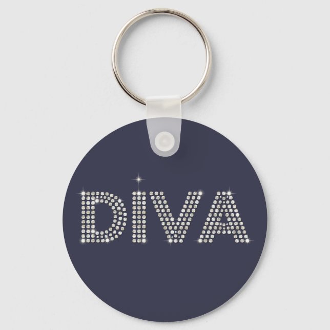 Diamond Diva Key Ring (Front)