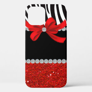 Diamond Diva (red glitter) iPhone 12 Pro Case