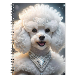 "Diamond Diva: The Glamorous Poodle in Sparkle" Notebook