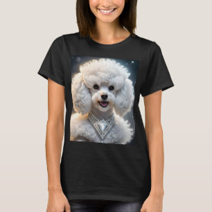 "Diamond Diva: The Glamorous Poodle in Sparkle" T-Shirt