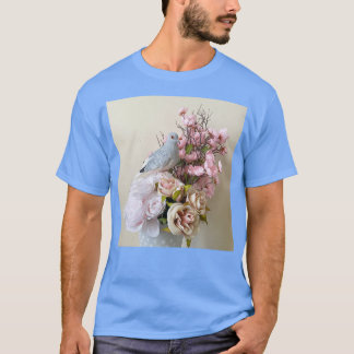 Diamond Dove on flowers 2 T-Shirt