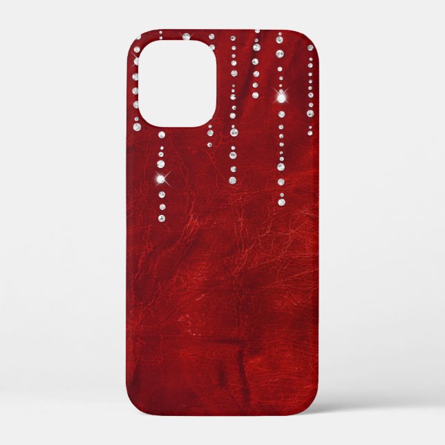 diamond drip on leather Case-Mate iPhone case (Back)