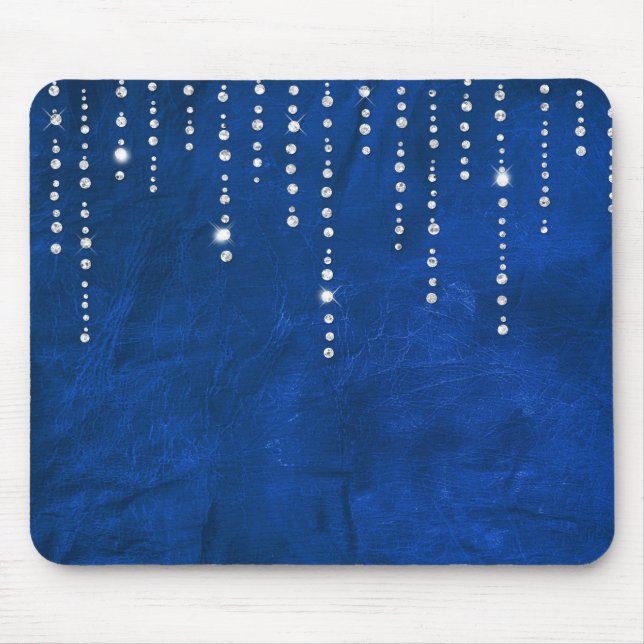 diamond drip on leather mouse pad (Front)