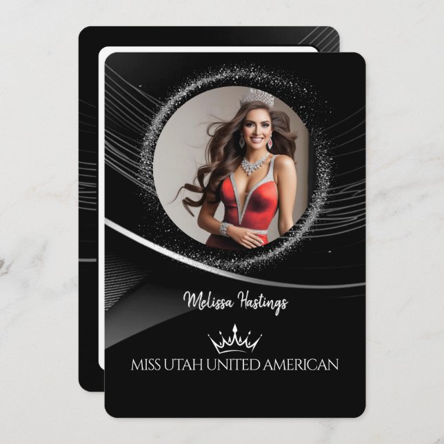 Diamond Dust Premium Pageant Promo Card (Front/Back)