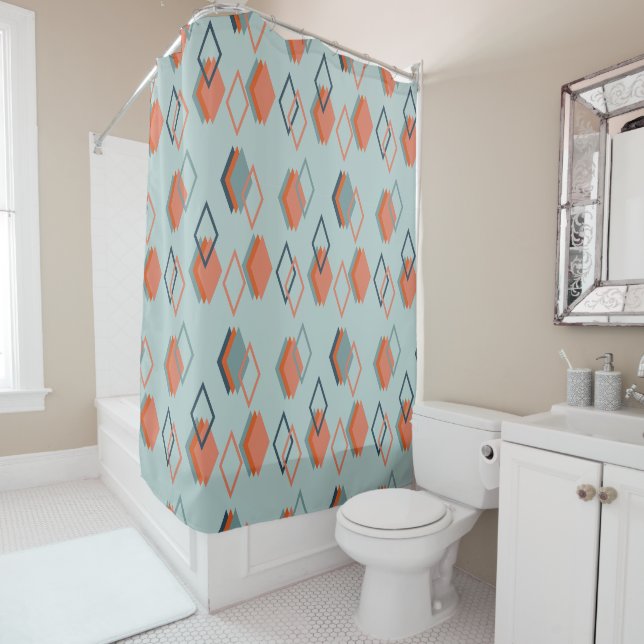 Diamond Echoes  Shower Curtain (In Situ)
