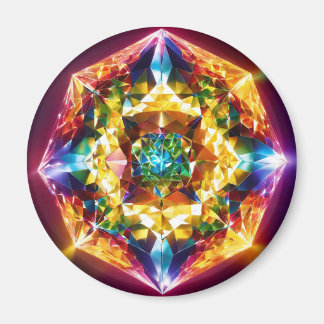 Diamond Elegance: Artistic Buttons for Creation Magnet