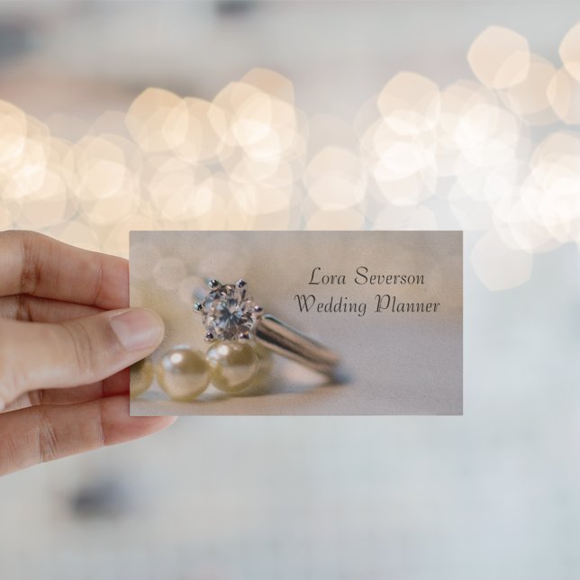 Diamond Engagement Ring Wedding Planner Business Card (Creator Uploaded)