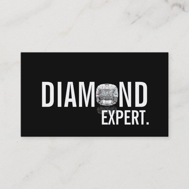 Diamond Expert Jewellery Gold Silver Business Card (Front)