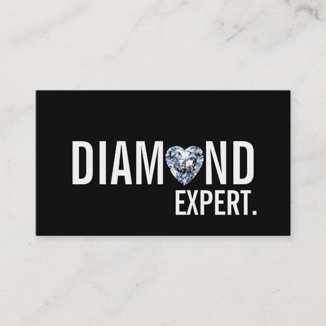 Diamond Expert Jewellery Gold Silver Business Card (Front)