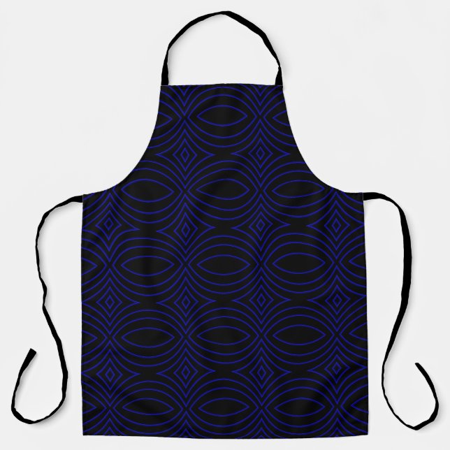 Diamond Eyes Modern Pop Art Abstract Apron (Front)