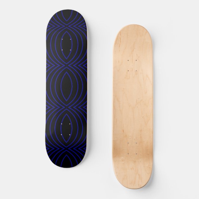 Diamond Eyes Modern Pop Art Abstract Skateboard (Front)