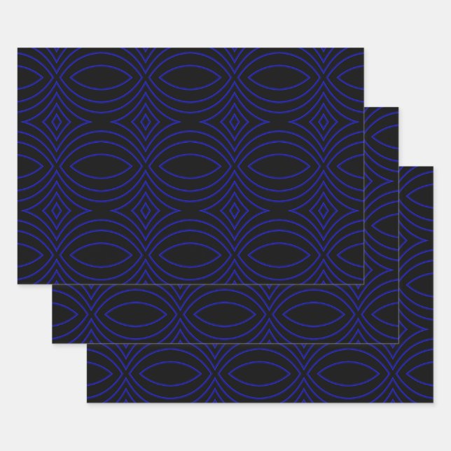 Diamond Eyes Modern Pop Art Abstract  Wrapping Paper Sheet (Set)