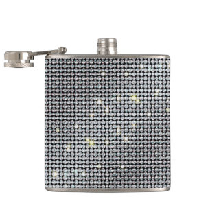 Diamond Flasks, brilliant Flask, white crystal Hip Flask