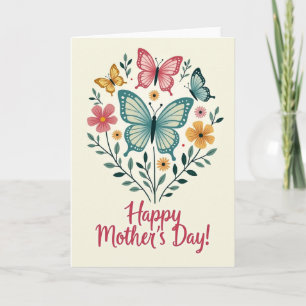 Diamond Floral Mothers Day Card