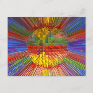 Diamond Flower Digital Graphic ART Gifts FUN love Postcard