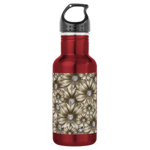 Diamond Flowers Water Bottle