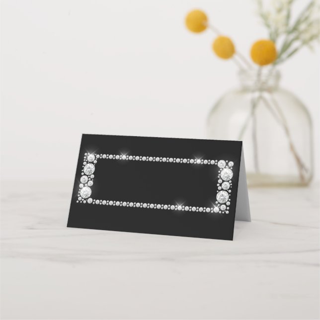 Diamond Frame Place Card (Front)
