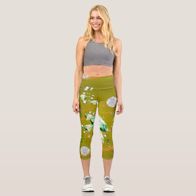 Diamond Galaxy 10 Capri Leggings (Front)