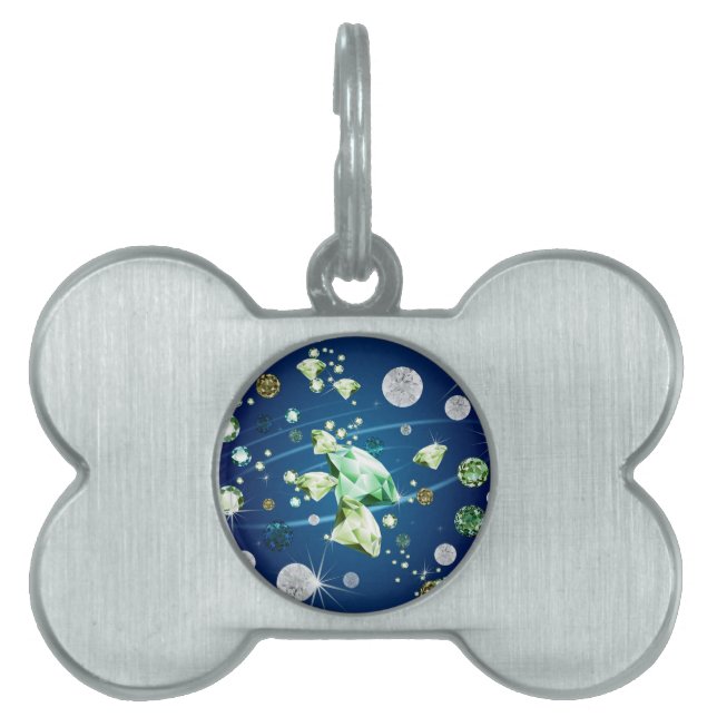 Diamond Galaxy 11 Pet ID Tag (Front)