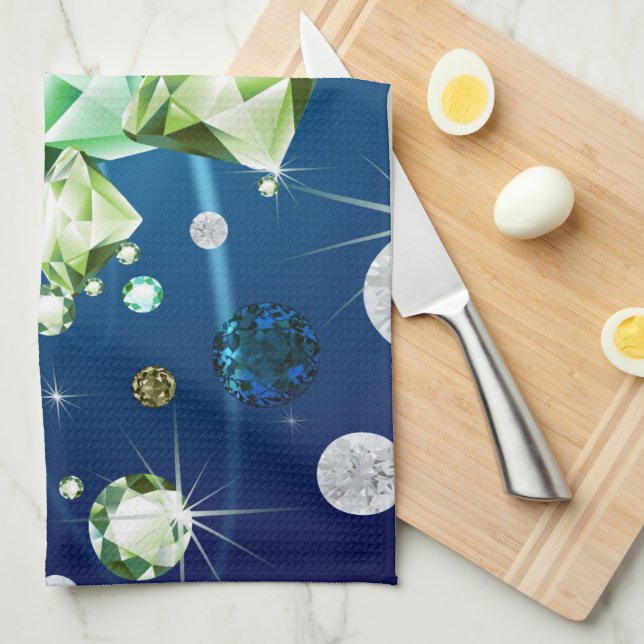 Diamond Galaxy 11 Tea Towel (Quarter Fold)