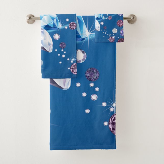 Diamond Galaxy 12 Bath Towel Set (Insitu)