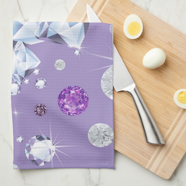 Diamond Galaxy 2 Tea Towel (Quarter Fold)