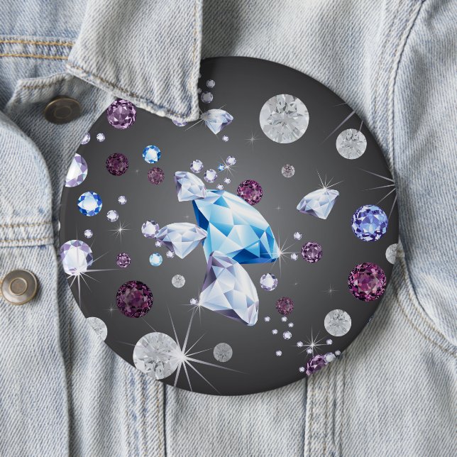 Diamond Galaxy 5 6 Cm Round Badge (In Situ)