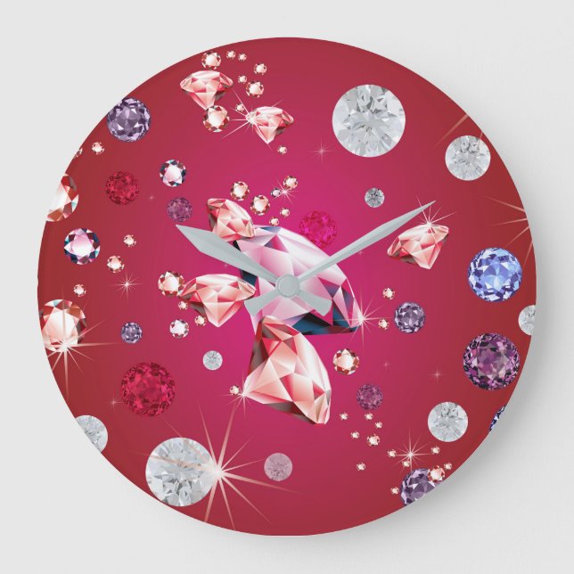 Diamond Galaxy 6 Large Clock (Front)