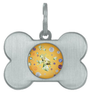 Diamond Galaxy 7 Pet ID Tag