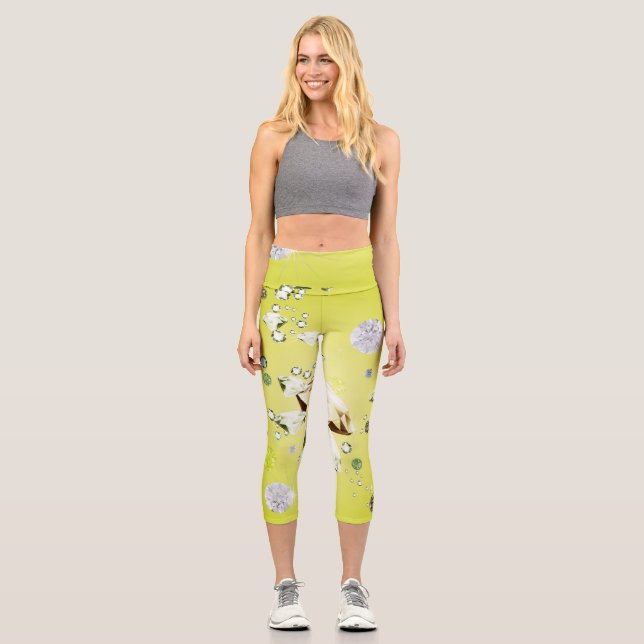 Diamond Galaxy 8 Capri Leggings (Front)