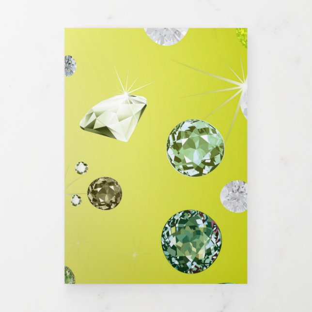 Diamond Galaxy 8 Tri-Fold Holiday Card (Cover)