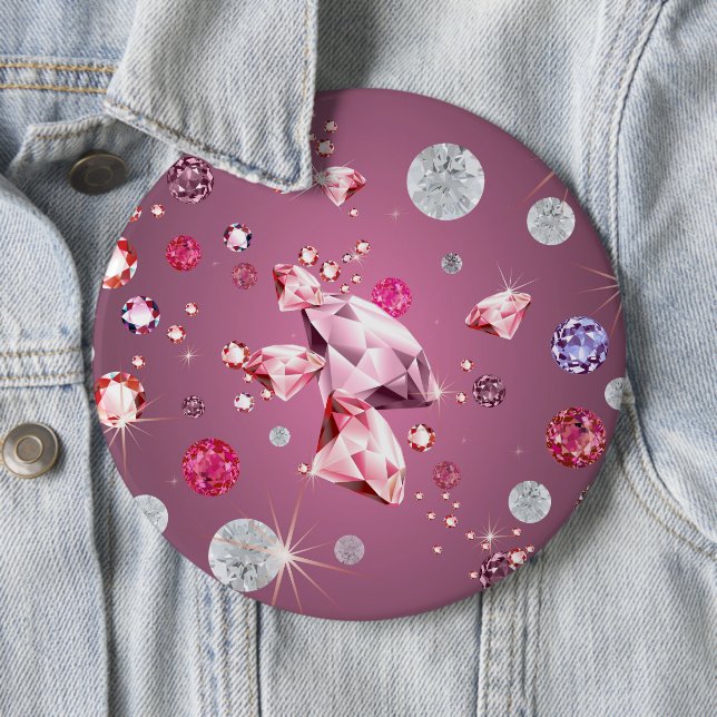 Diamond Galaxy 9 6 Cm Round Badge (In Situ)