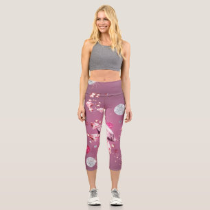 Diamond Galaxy 9 Capri Leggings