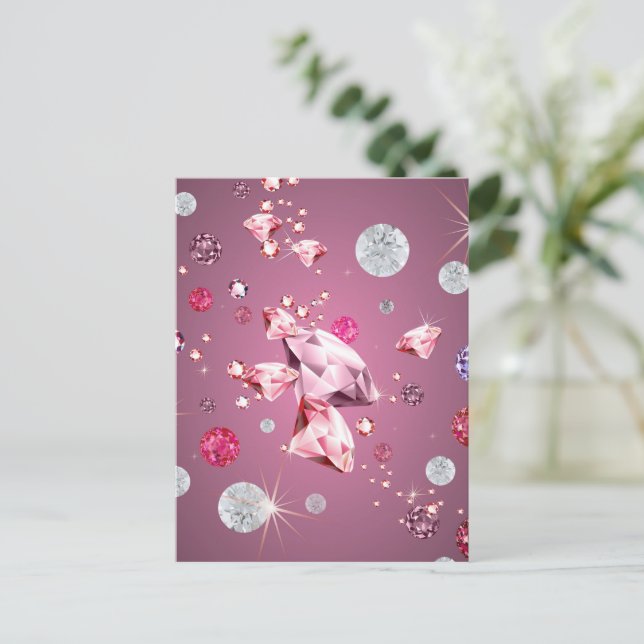 Diamond Galaxy 9 Holiday Postcard (Standing Front)