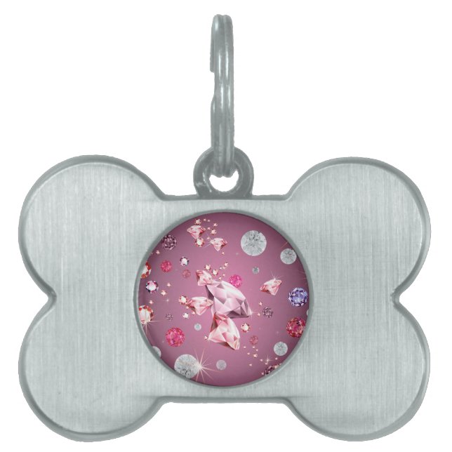 Diamond Galaxy 9 Pet ID Tag (Front)