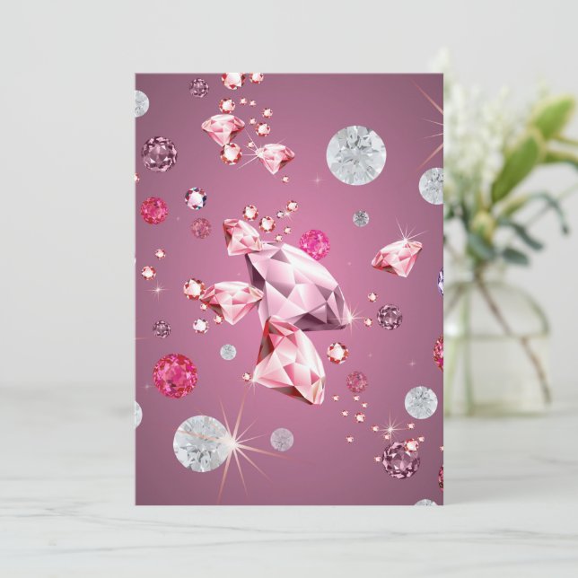 Diamond Galaxy 9 Thank You Card (Standing Front)