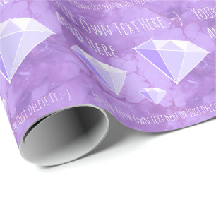 Diamond Gemstones Jewellery Gift Wrapping Paper