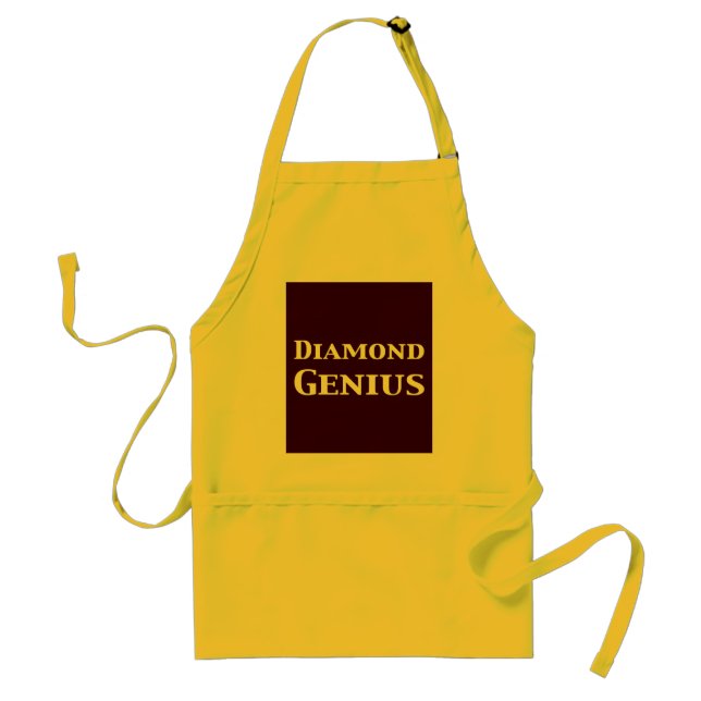 Diamond Genius Gifts Standard Apron (Front)