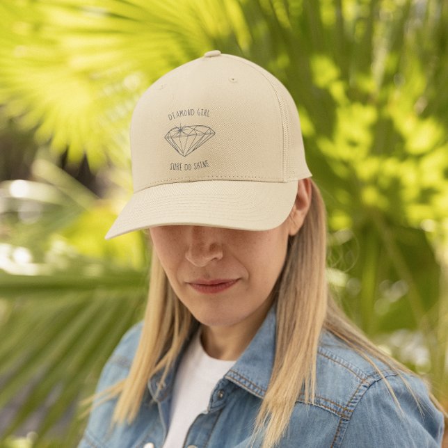 Diamond Girl Shine Personalised Trucker Hat (Creator Uploaded)