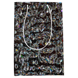 Diamond Glitter Sparkle Elegant  Medium Gift Bag
