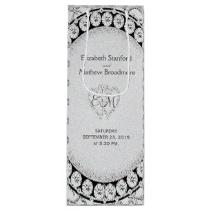 Diamond Glitter Wedding Wine Bag