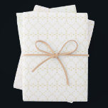 Diamond Golden Hearts Wrapping Paper Sheet<br><div class="desc">The design features golden hearts,  presented in elegant diamond motifs. 
For special requests or questions,  contact the artist at wafadahdalcreates@gmail.com. 
© Wafa Y. Dahdal - All Rights Reserved.</div>