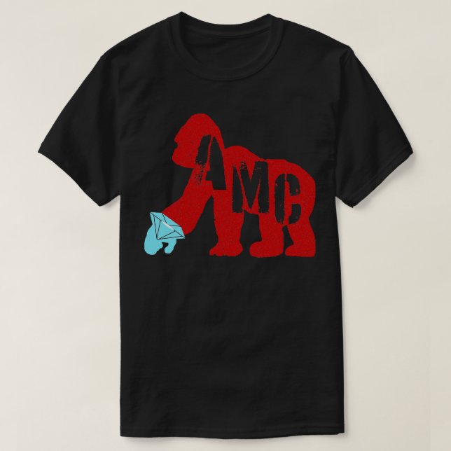 Diamond Hand AMC Ape T-Shirt (Design Front)