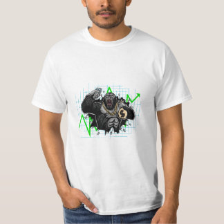 Diamond Handed Ape Stock Market Chart T-Shirt
