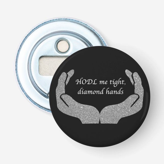 Diamond Hands Bottle Opener (Front)