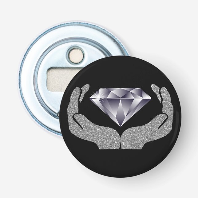 Diamond Hands Bottle Opener (Front)
