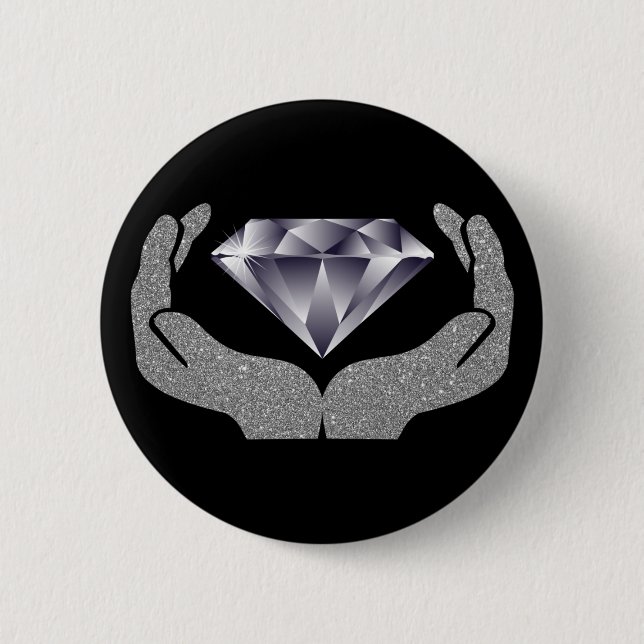 Diamond Hands Button (Front)