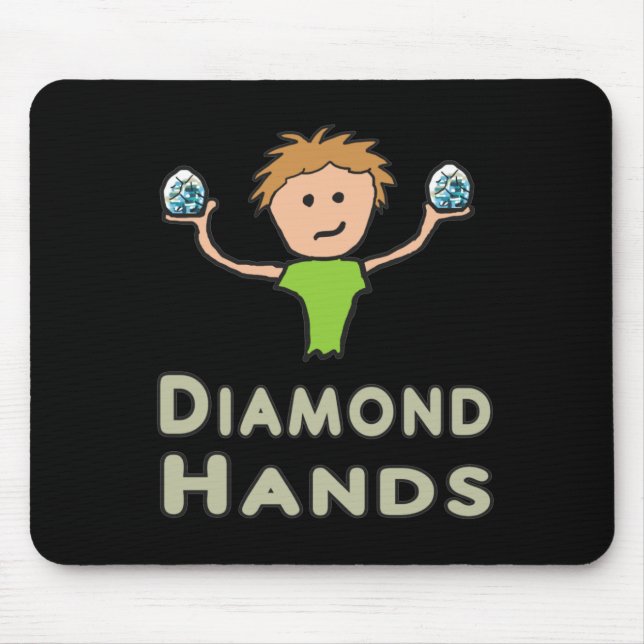Diamond Hands Mouse Pad (Front)